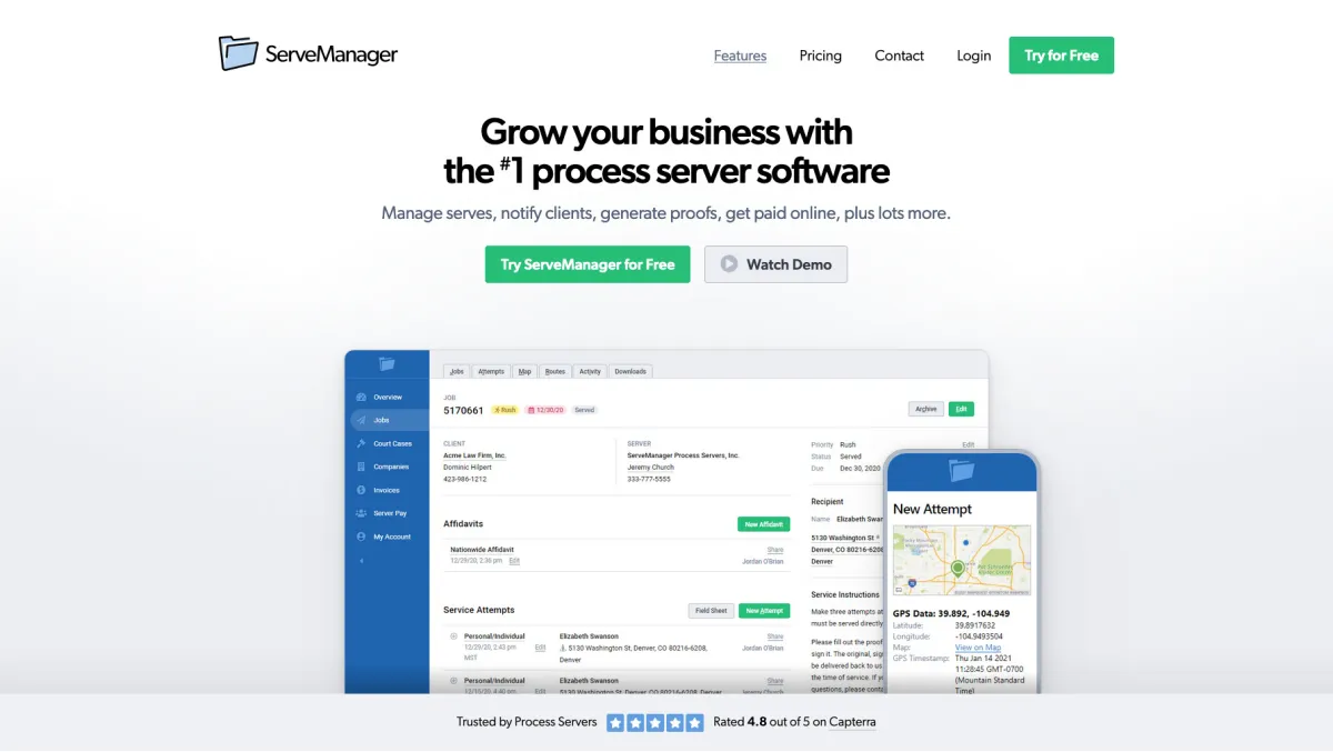 Interface Servemanager : fonctionnalités, prix, alternatives
