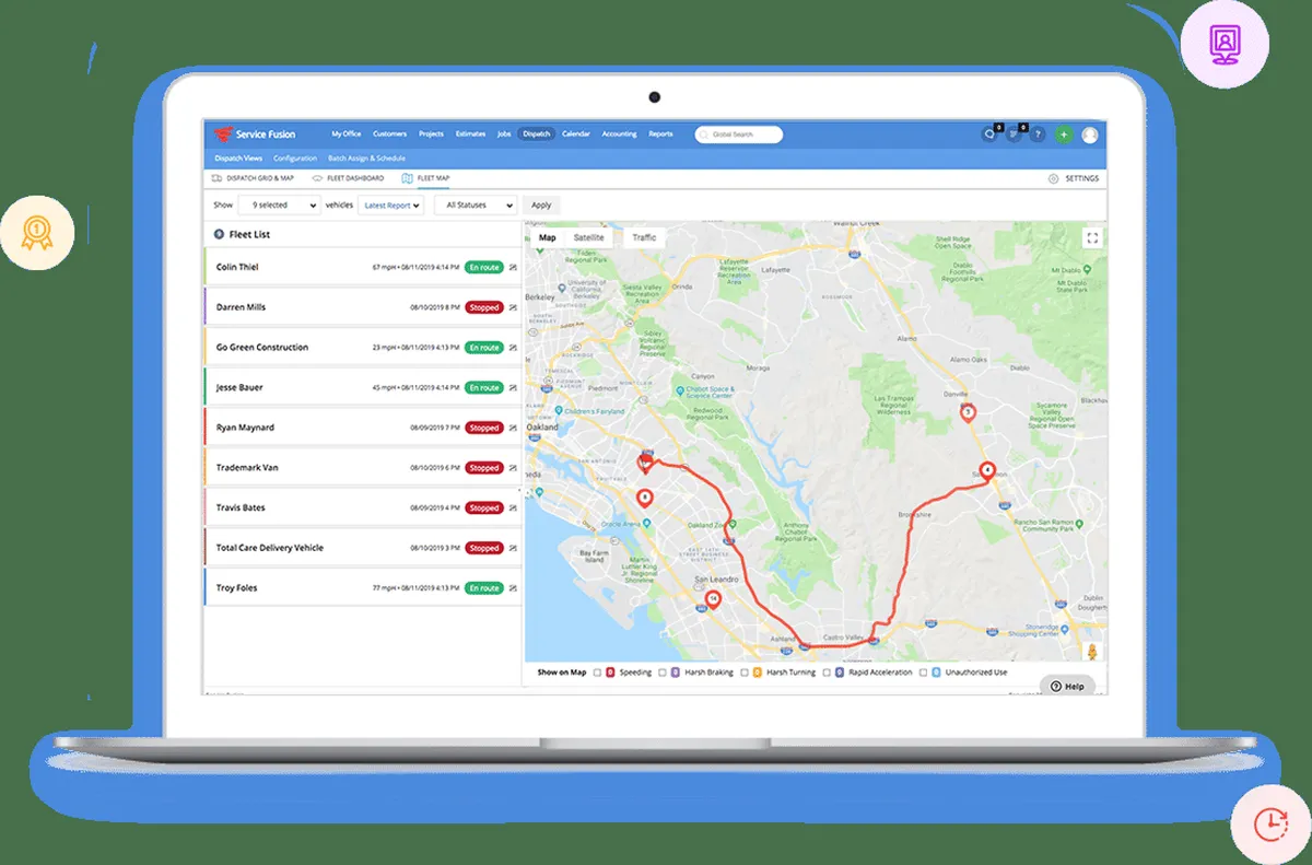 Notre avis sur Service Fusion : un logiciel de gestion des interventions et tournées sur le terrain (FSM: field service) à découvrir