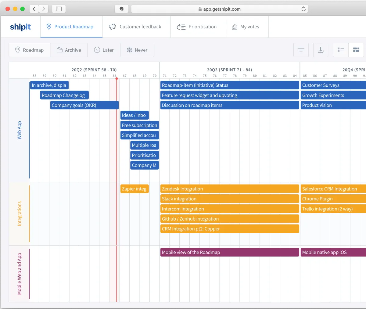 Comparez les fonctionnalités, avis utilisateurs et prix de nombreux logiciels de gestion des livraisons comme Ship-IT Multi-Carrier, Jira, Aha!, Productboard … 