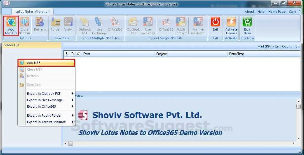 Notre avis sur Shoviv Lotus Notes to Office 365 : un logiciel ITSM (gestion des services informatiques) à découvrir