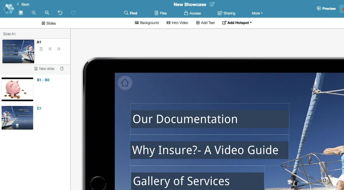 Interface Showcase Workshop: fonctionnalités, prix, alternatives