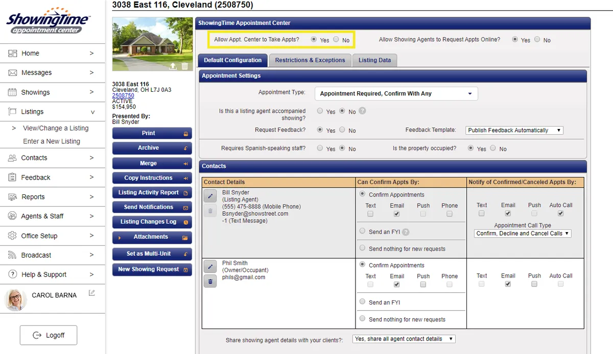 Notre avis sur ShowingTime Appointment Center : un logiciel de gestion immobilière à découvrir