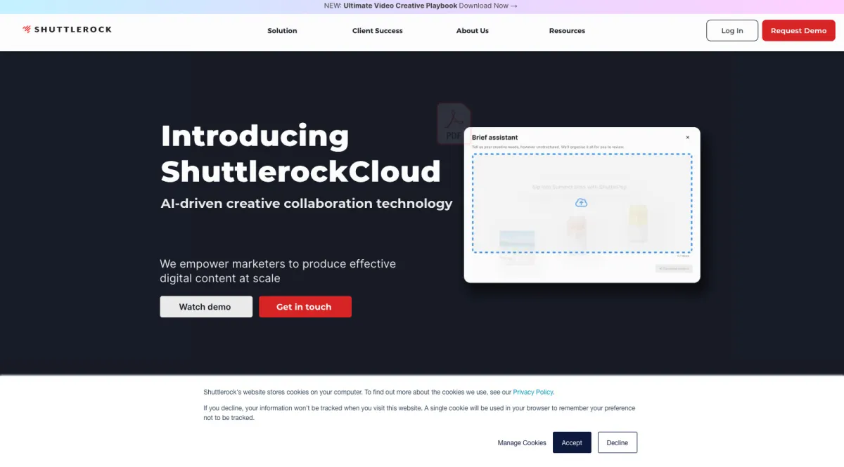 Interface Shutterock Promotions : fonctionnalités, prix, alternatives