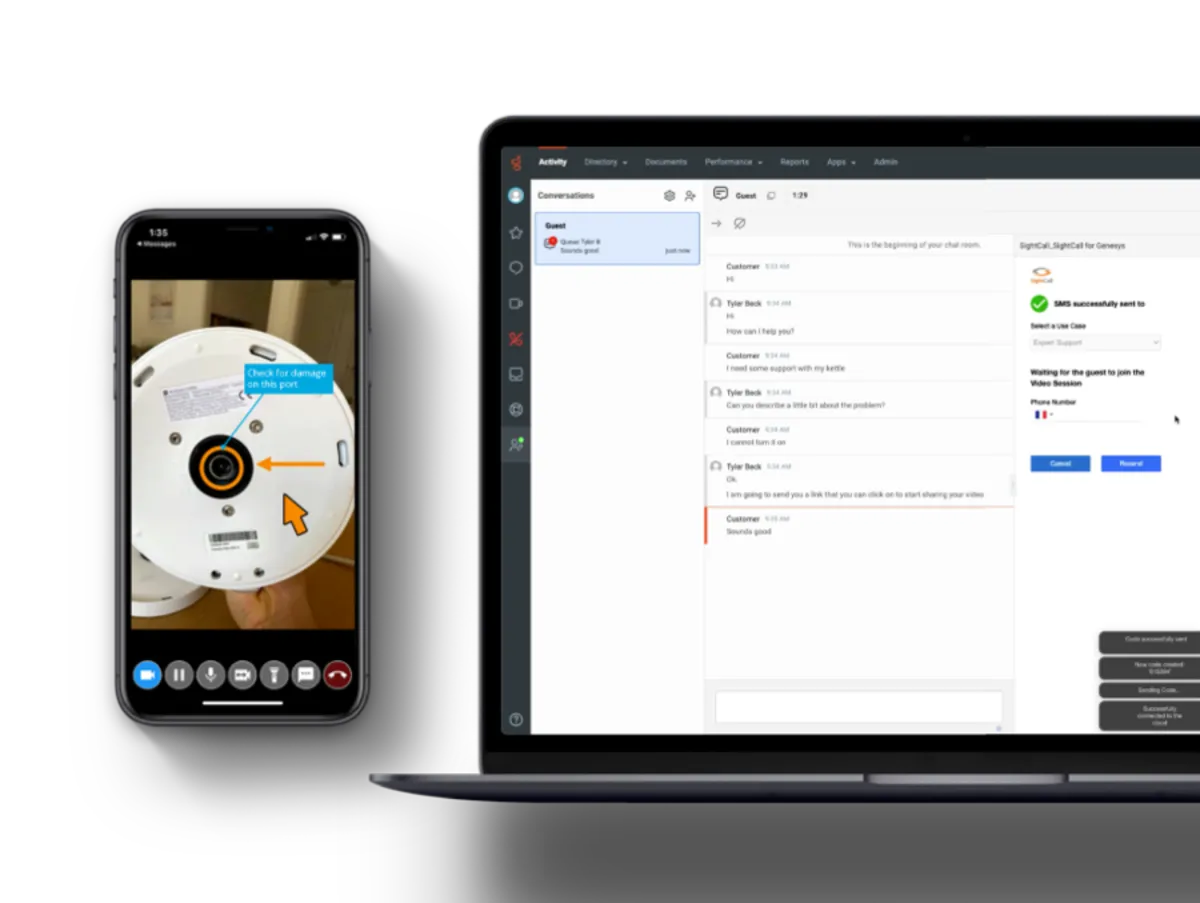 Interface SightCall: fonctionnalités, prix, alternatives