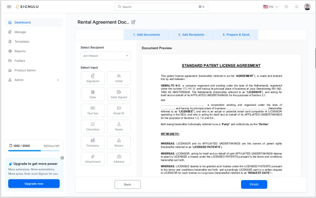 Interface Signulu: fonctionnalités, prix, alternatives