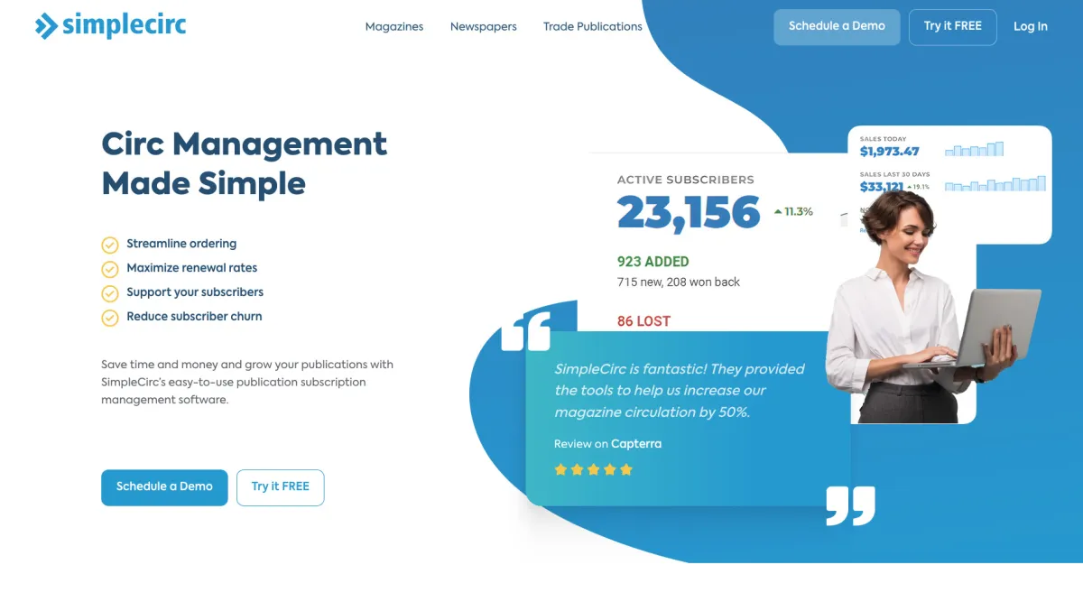 Interface SimpleCirc : fonctionnalités, prix, alternatives