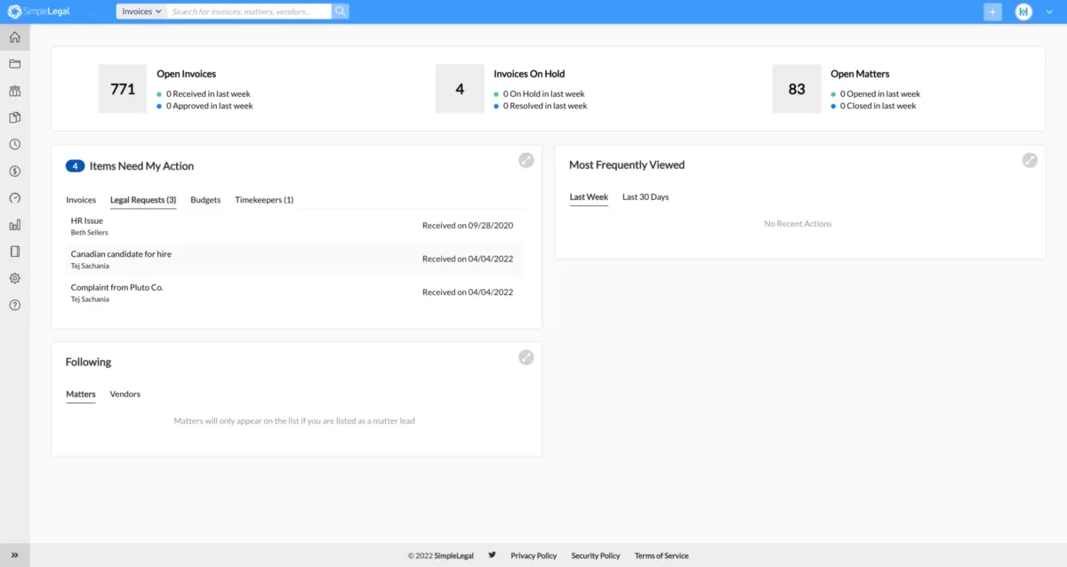 Notre avis sur SimpleLegal : un logiciel pour avocat à découvrir