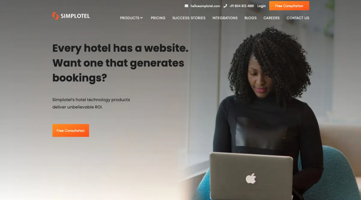 Interface Simplotel Booking Engine : image, ergonomie, alternatives