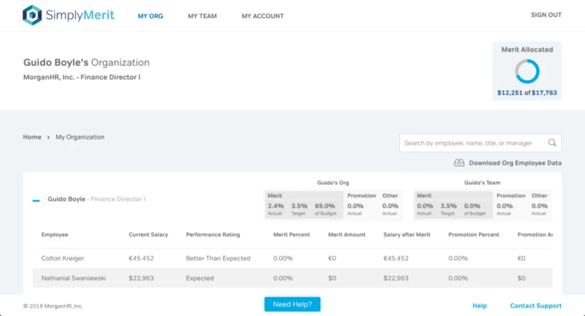 Interface SimplyMerit: fonctionnalités, prix, alternatives Interface SimplyMerit: fonctionnalités, prix, alternatives