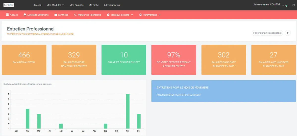 Notre avis sur Sirheos : un logiciel SIRH (système d'information des ressources humaines) à découvrir