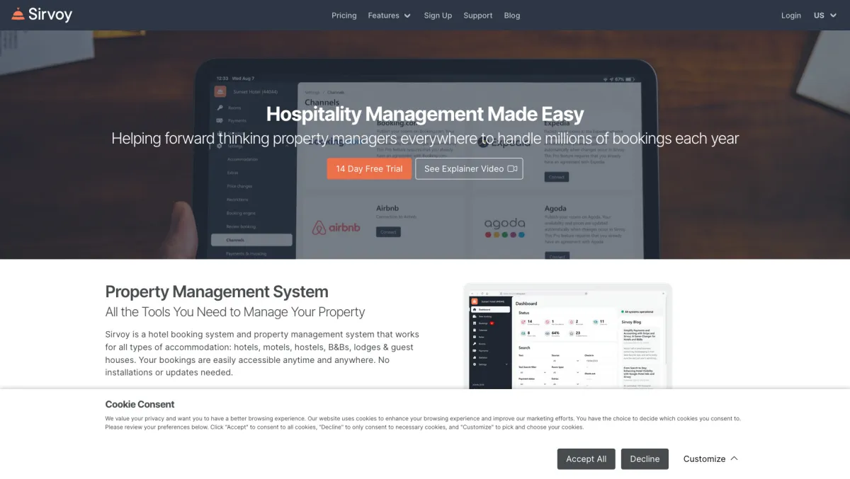 Interface Sirvoy : fonctionnalités, prix, alternatives