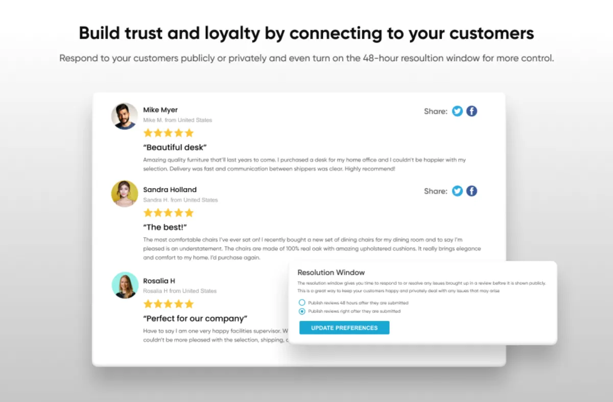 Interface sitejabber: fonctionnalités, prix, alternatives