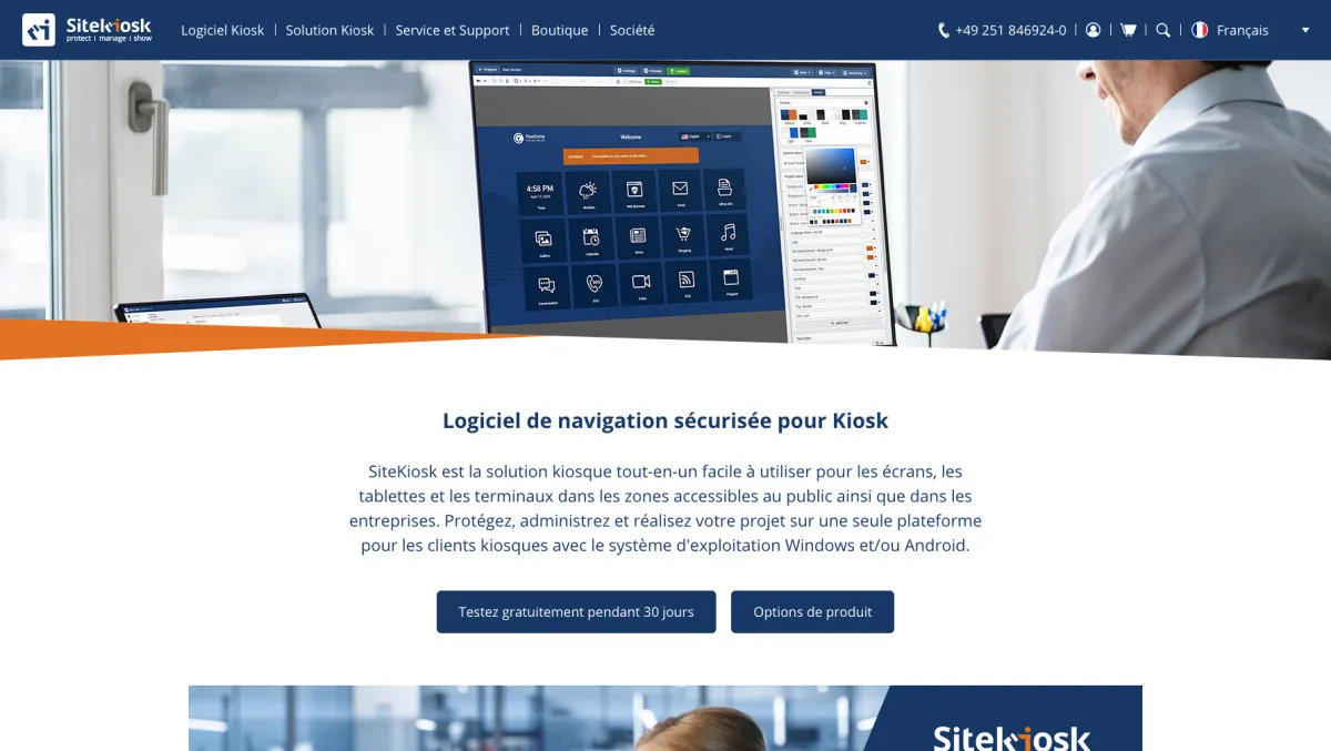 Interface SiteKiosk : fonctionnalités, prix, alternatives