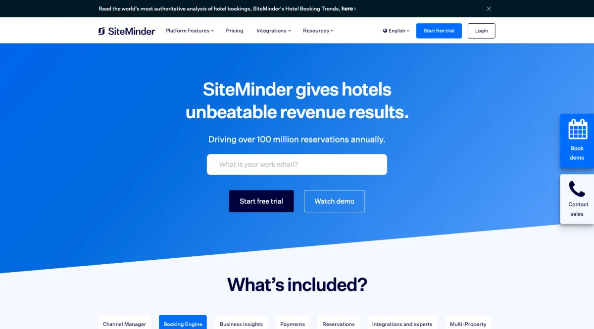 Interface SiteMinder : fonctionnalités, prix, alternatives