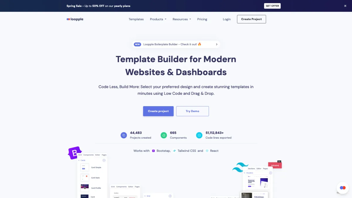 Notre avis sur Sites by Loopple : un logiciel de développement d'applications (app builder) à découvrir