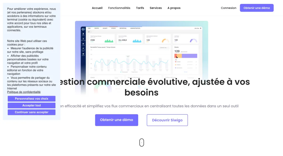 Interface Siwigo : fonctionnalités, prix, alternatives