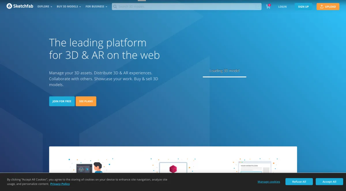 Interface Sketchfab : image, ergonomie, alternatives Interface Sketchfab : image, ergonomie, alternatives