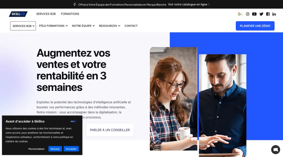 Interface SKILLCO : fonctionnalités, prix, alternatives