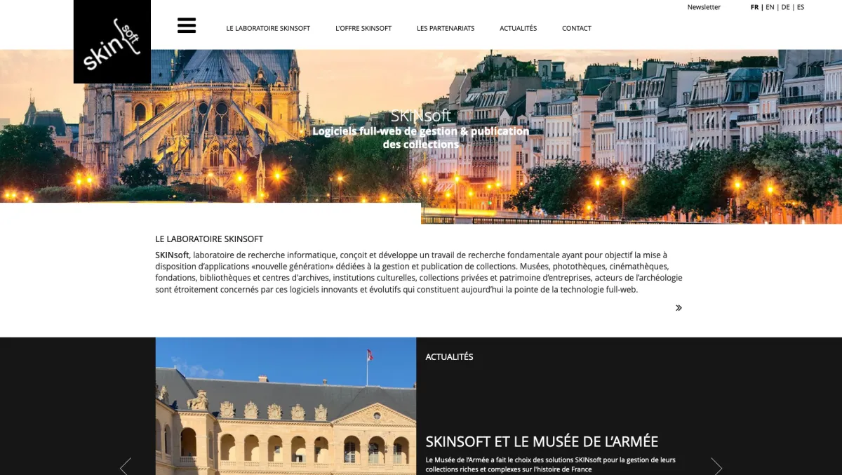 Interface Skinsoft : fonctionnalités, prix, alternatives