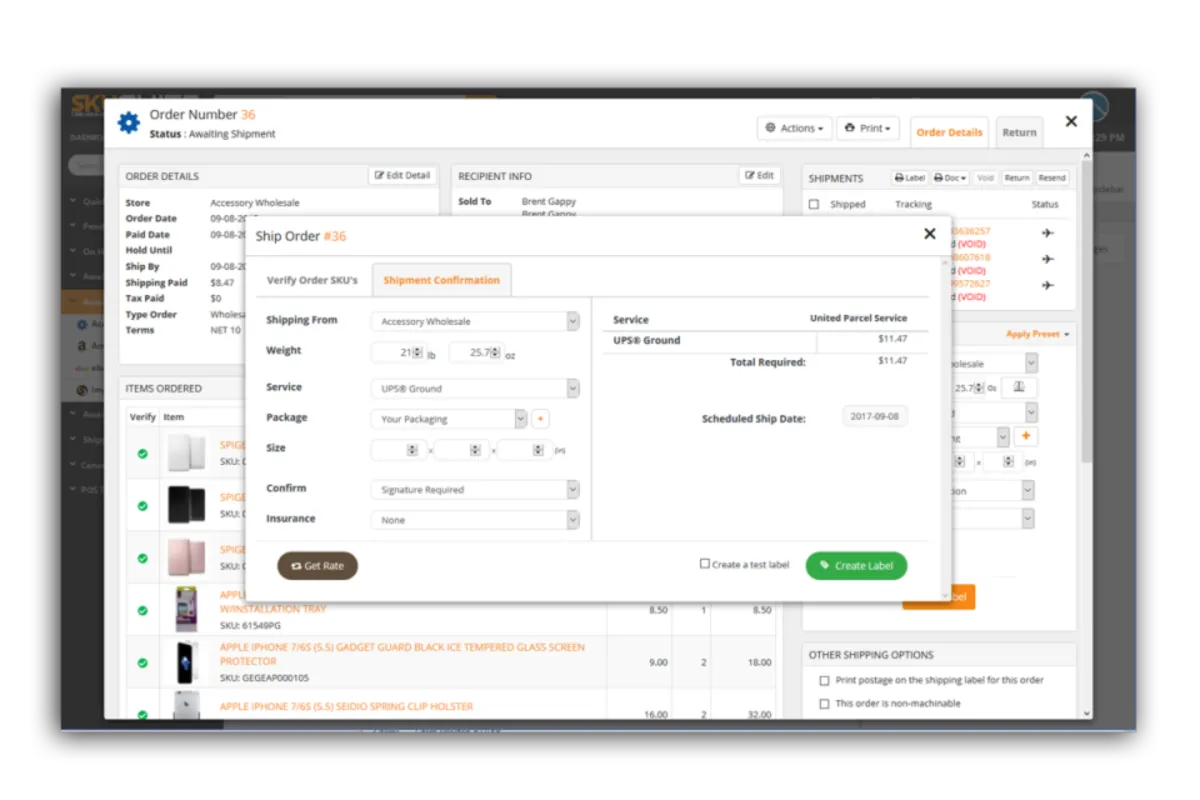 Interface SkuSuite: fonctionnalités, prix, alternatives