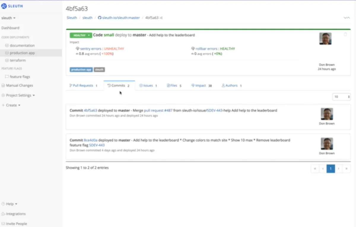 Interface Sleuth: fonctionnalités, prix, alternatives