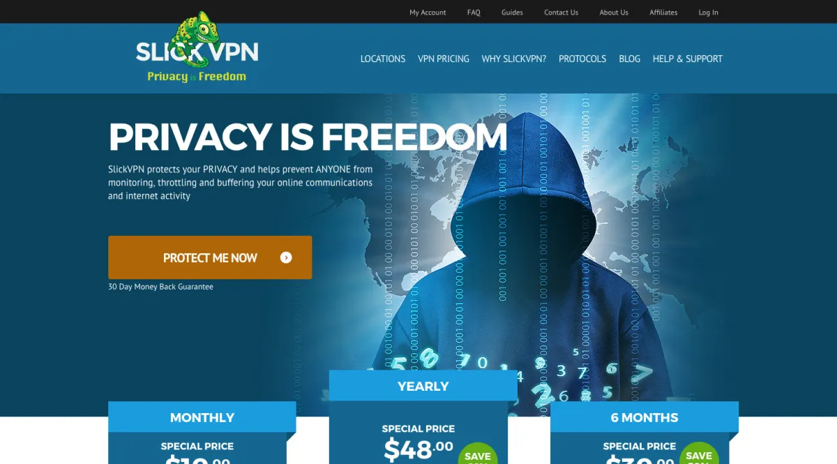 Interface SlickVPN : image, ergonomie, alternatives Interface SlickVPN : image, ergonomie, alternatives