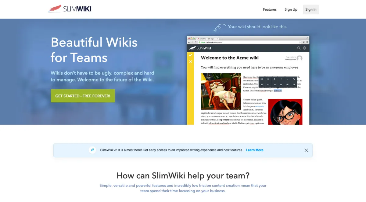 Notre avis sur Slimwiki : un logiciel de gestion des connaissances (KM: knowledge management) à découvrir