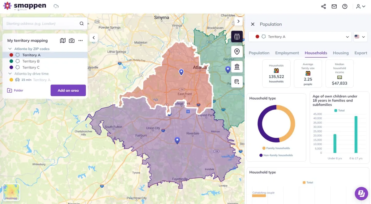 Comparez les fonctionnalités, avis utilisateurs et prix de nombreux logiciels de marketing local comme smappen 