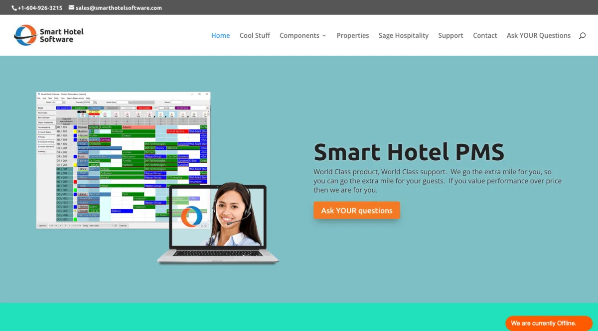 Interface Smart Hotel : fonctionnalités, prix, alternatives
