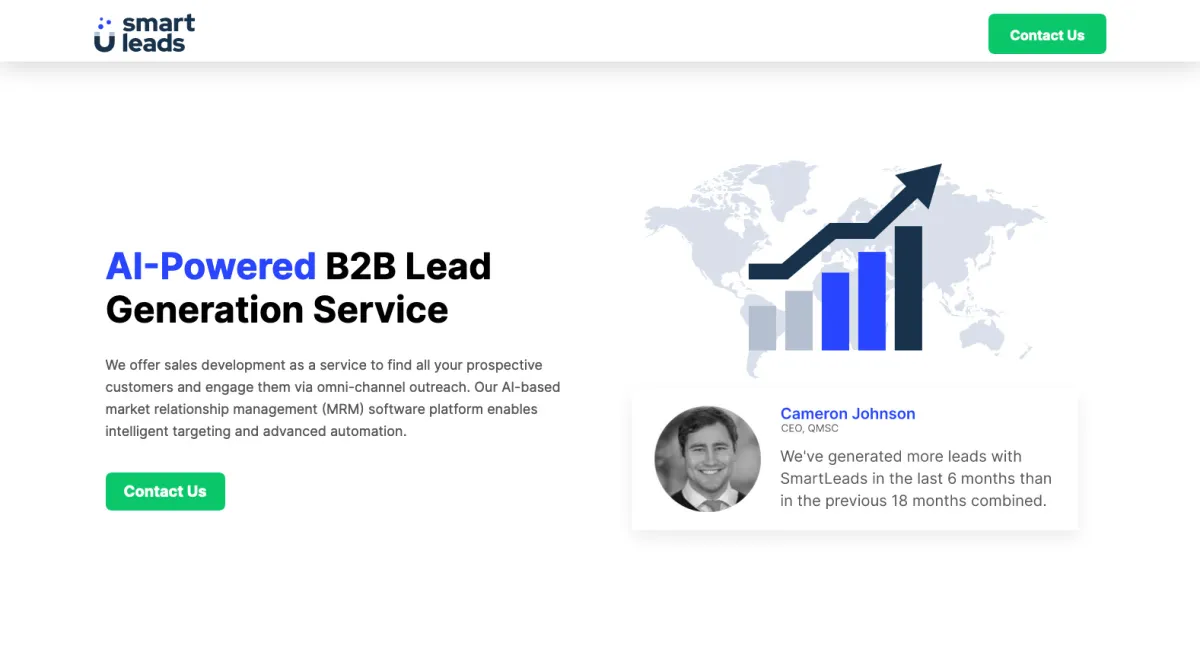 Interface SmartLeads : fonctionnalités, prix, alternatives Interface SmartLeads : fonctionnalités, prix, alternatives