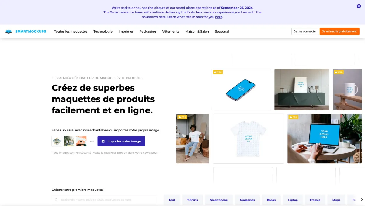 Interface Smartmockups : fonctionnalités, prix, alternatives