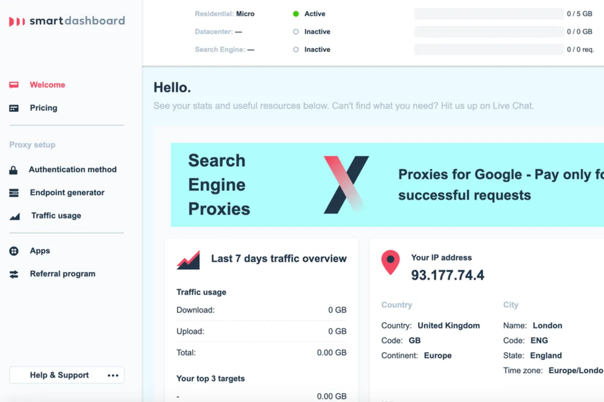 Notre avis sur Smartproxy : un logiciel d'étude de marché à découvrir