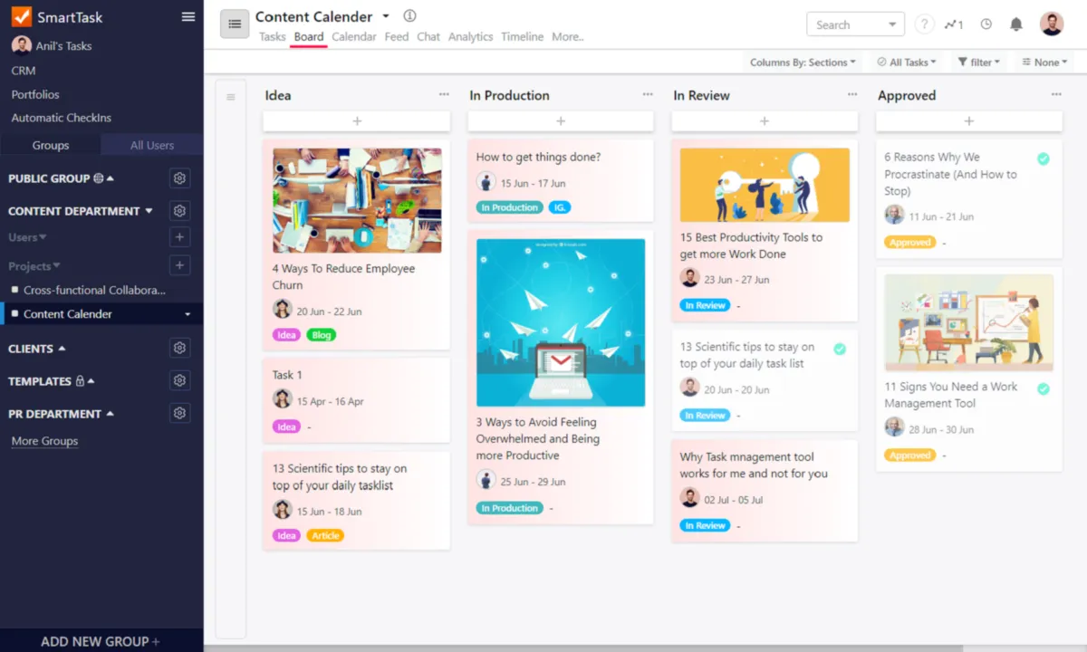 Notre avis sur SmartTask : un logiciel de gestion de projet à découvrir
