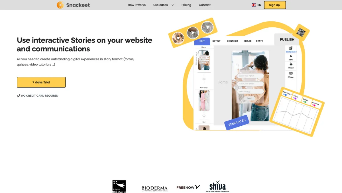 Interface Snackeet : fonctionnalités, prix, alternatives