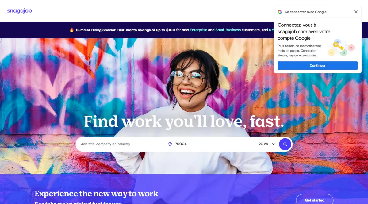 Interface Snagajob : fonctionnalités, prix, alternatives