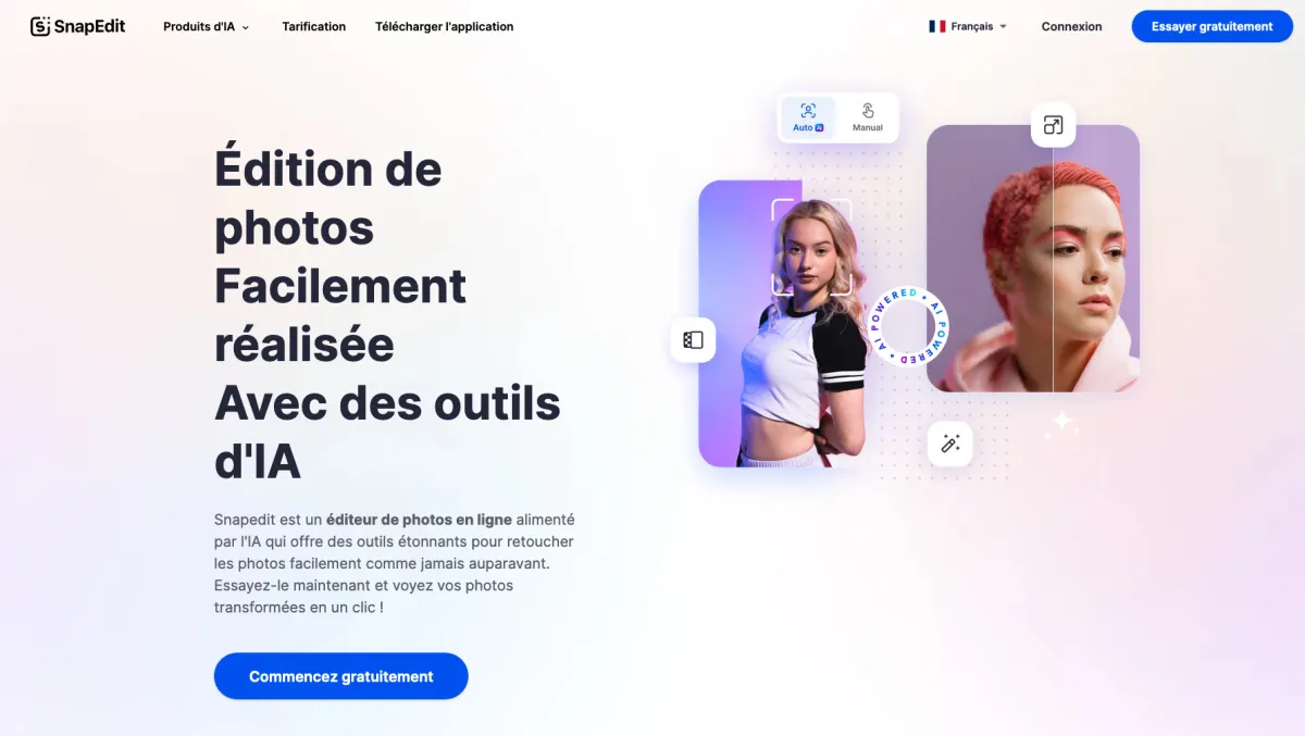 Interface SnapEdit : fonctionnalités, prix, alternatives