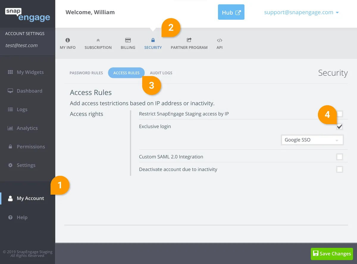 Interface Snapengage: image, ergonomie, alternatives