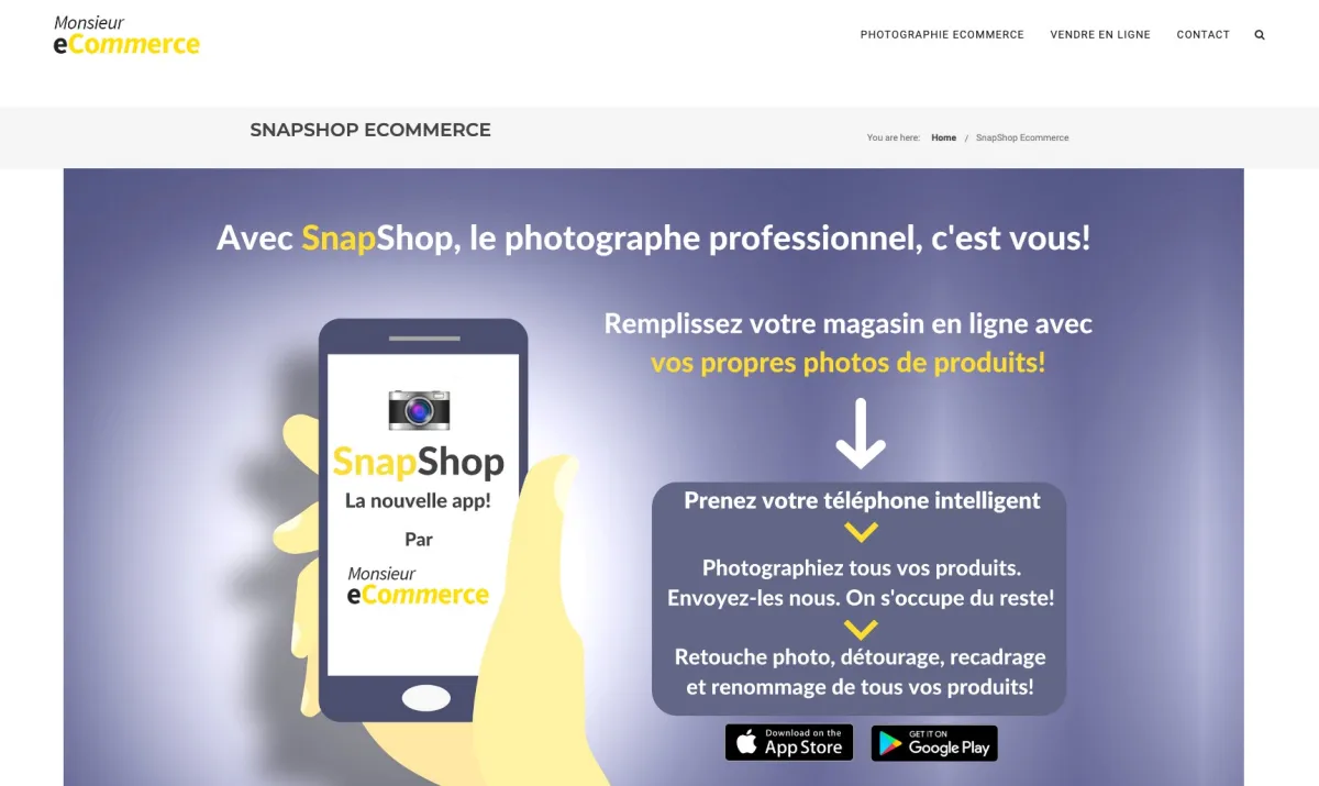 Interface SnapShop : fonctionnalités, prix, alternatives