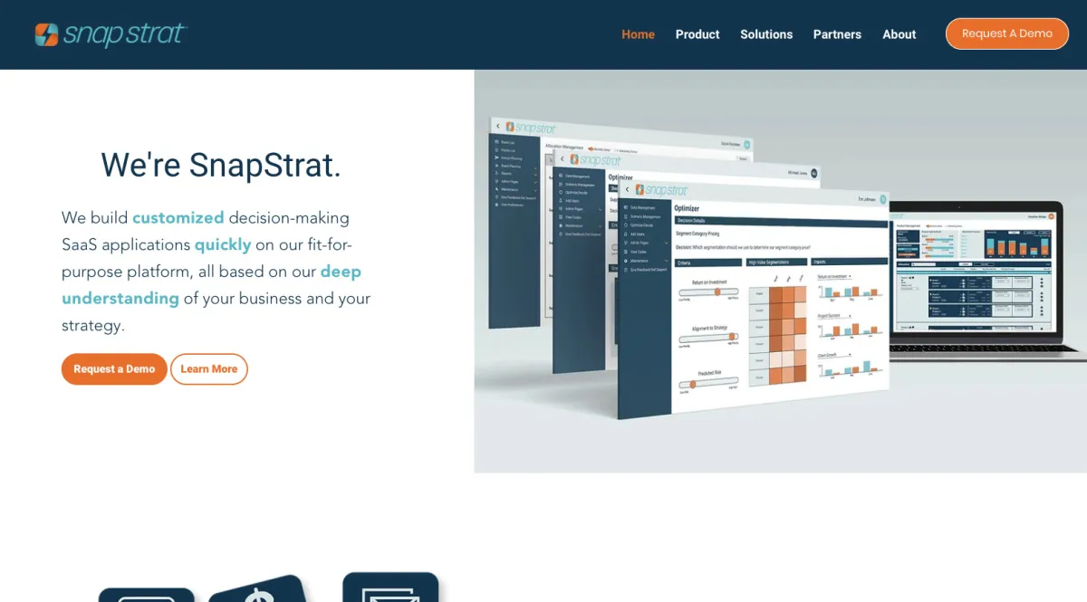 Interface SnapStrat : fonctionnalités, prix, alternatives