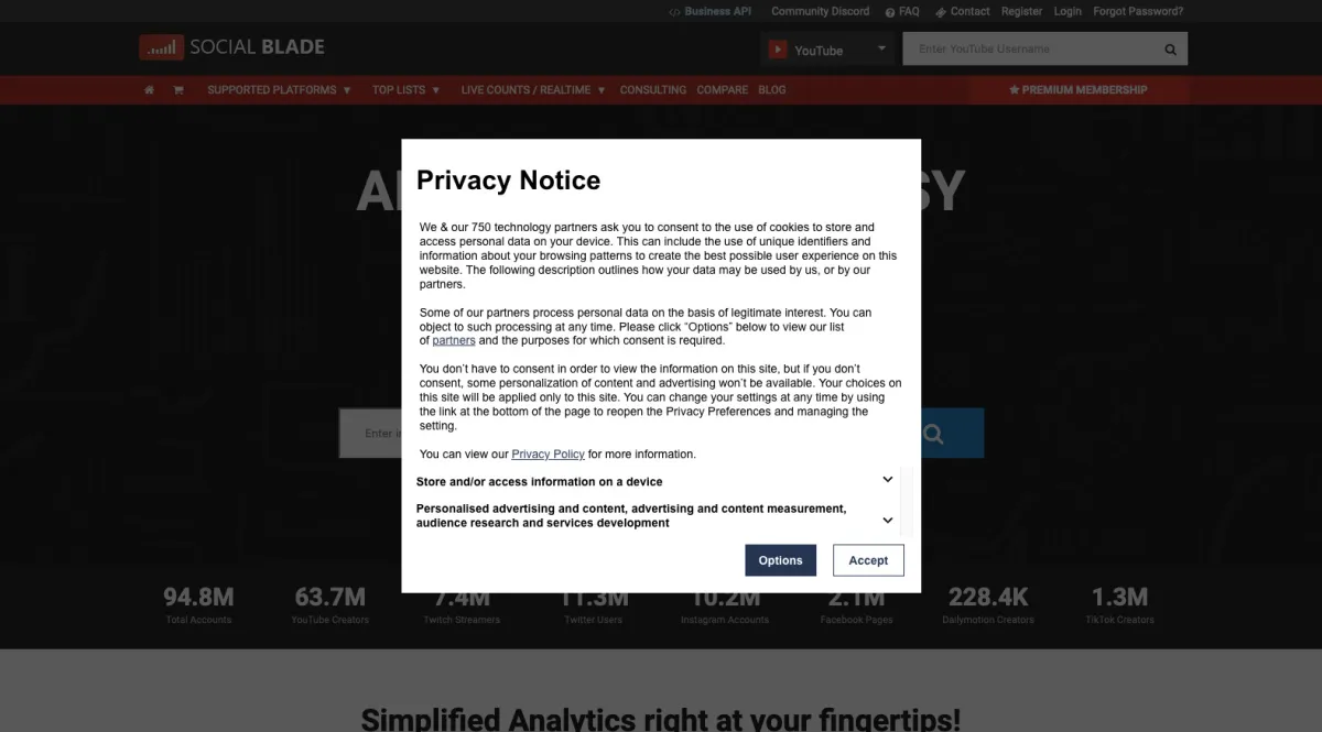 Social Blade: avis sur le logiciel d'analyse des réseaux sociaux (social media analytics): fonctionnalités, avantages, inconvénients et tarifs Social Blade: avis sur le logiciel d'analyse des réseaux sociaux (social media analytics): fonctionnalités, avantages, inconvénients et tarifs