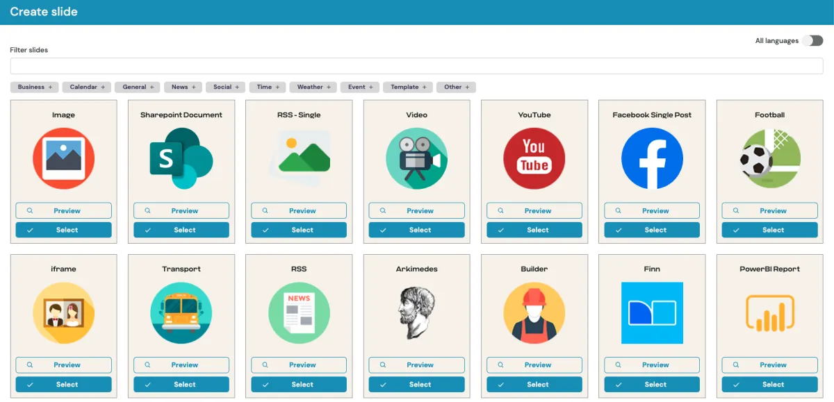 SocialScreen: avis sur le logiciel d'affichage numérique (digital signage): fonctionnalités, avantages, inconvénients et tarifs