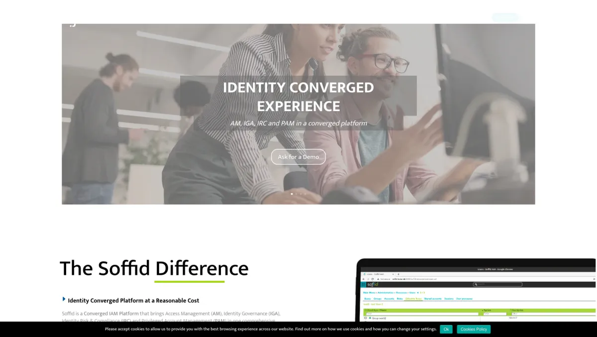 Interface Soffid IAM : image, ergonomie, alternatives