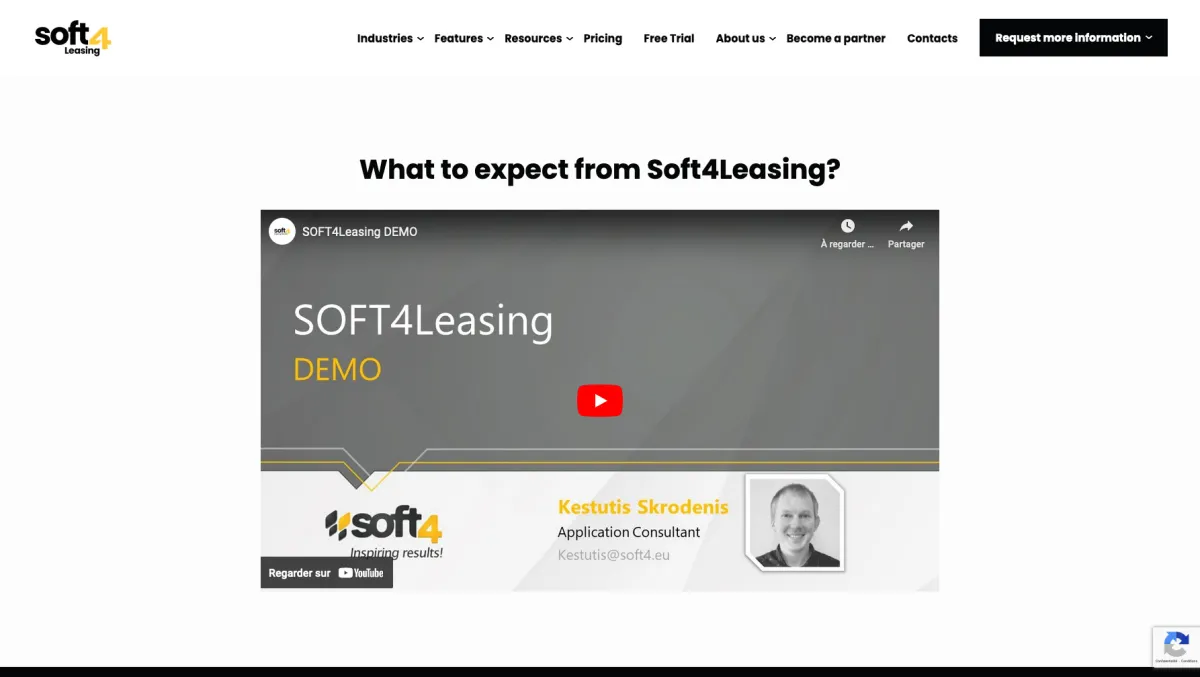 Interface Soft4Leasing : fonctionnalités, prix, alternatives