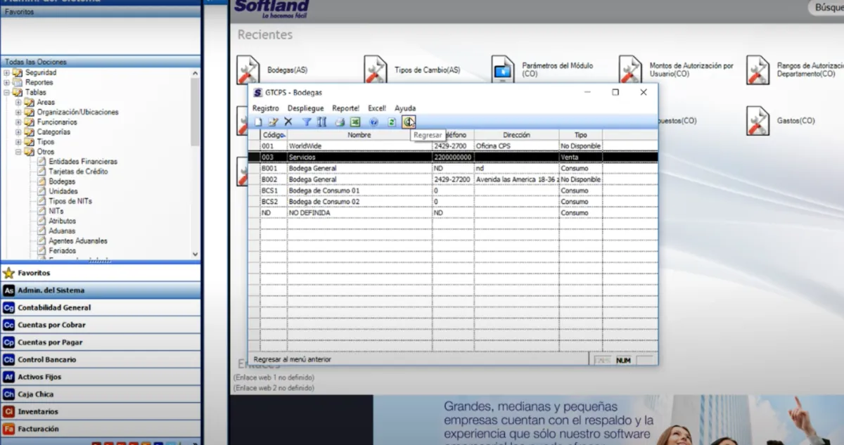 Interface Softland ERP: image, ergonomie, alternatives Interface Softland ERP: image, ergonomie, alternatives