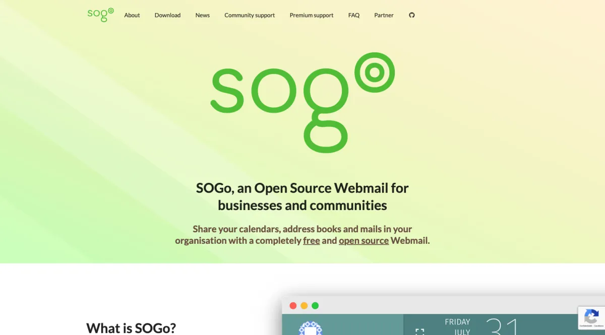Interface SOGo : fonctionnalités, prix, alternatives Interface SOGo : fonctionnalités, prix, alternatives