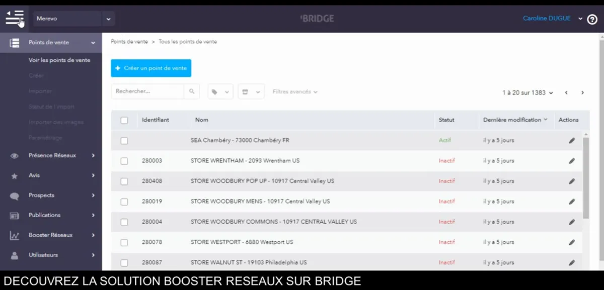 Interface Solocal Booster Réseaux: image, ergonomie, alternatives Interface Solocal Booster Réseaux: image, ergonomie, alternatives