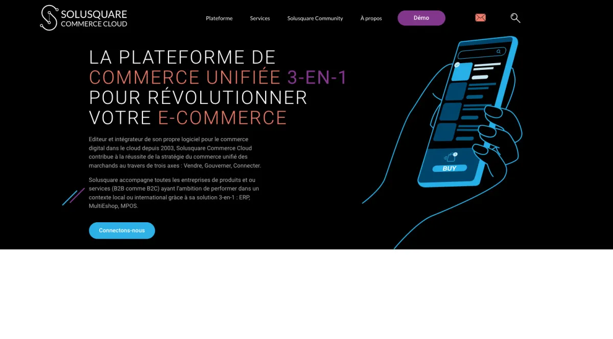 Solusquare: avis sur le logiciel e-Commerce: fonctionnalités, avantages, inconvénients et tarifs