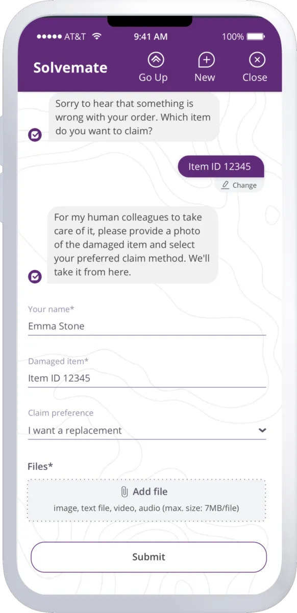 Interface Solvemate: fonctionnalités, prix, alternatives