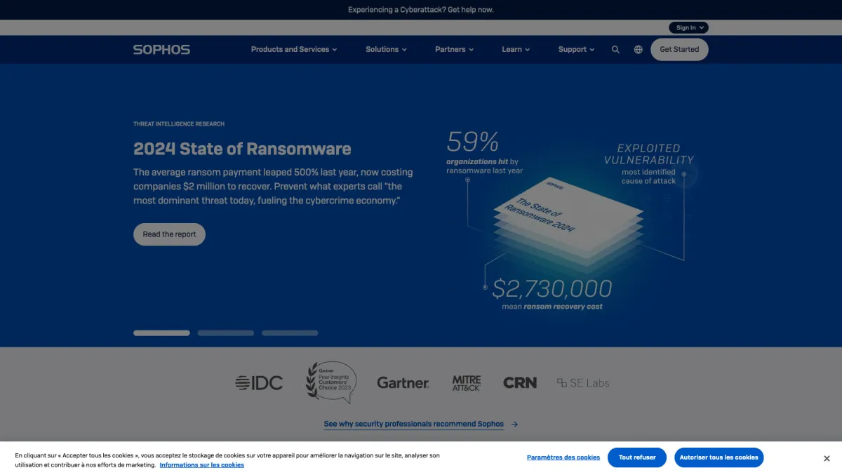 Interface Sophos Endpoint Protection : fonctionnalités, prix, alternatives Interface Sophos Endpoint Protection : fonctionnalités, prix, alternatives