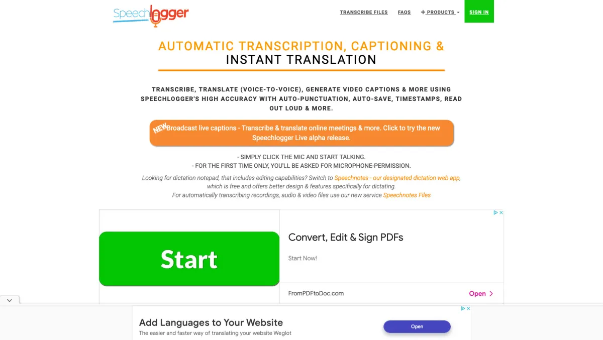 Interface Speechlogger : image, ergonomie, alternatives Interface Speechlogger : image, ergonomie, alternatives